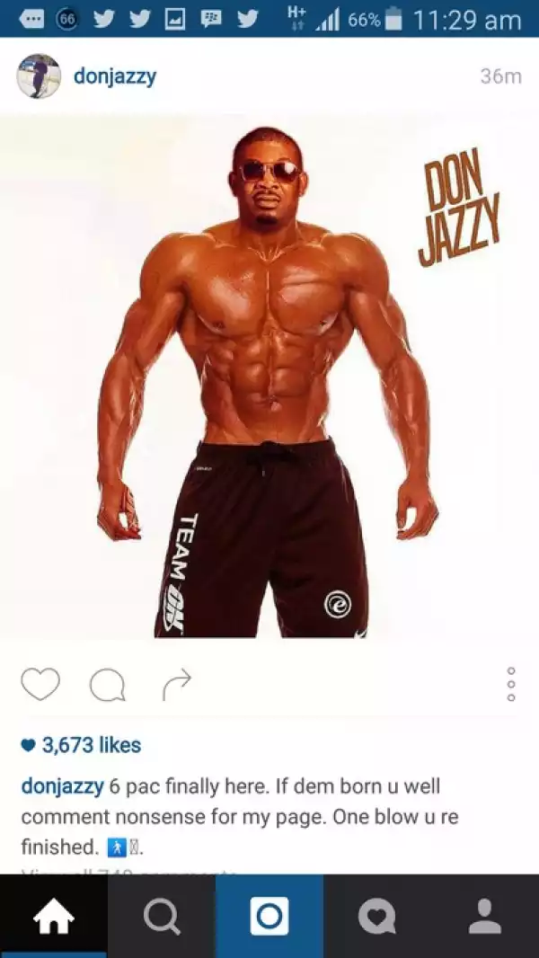 Don Jazzy Goes Shirtless To Show Off 6 Packs [See Photo]